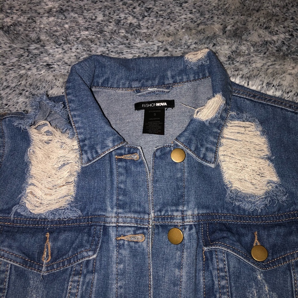 Fashion Nova Oversized Jean Jacket